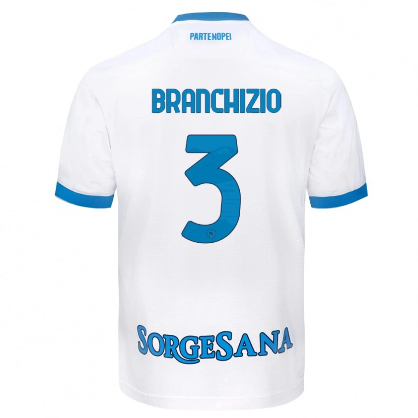 Danxen Kvinnor Agostino Branchizio #3 Vit Himmelblå Bortatröja Matchtröjor 2026/27 Tröjor T-Tröja