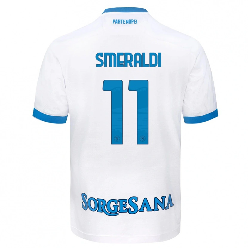 Danxen Kvinnor Andrea Smeraldi #11 Vit Himmelblå Bortatröja Matchtröjor 2026/27 Tröjor T-Tröja