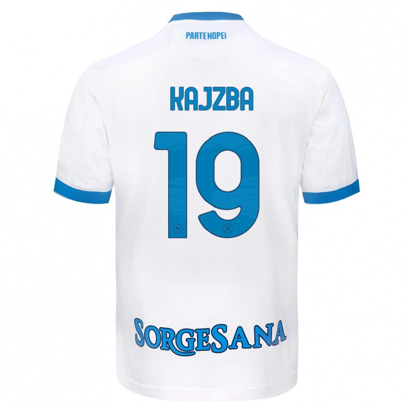 Danxen Kvinnor Nina Kajzba #19 Vit Himmelblå Bortatröja Matchtröjor 2026/27 Tröjor T-Tröja