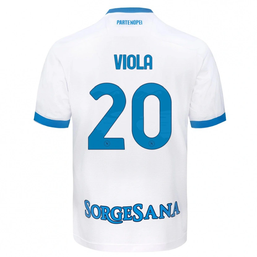 Danxen Kvinnor Nicola Viola #20 Vit Himmelblå Bortatröja Matchtröjor 2026/27 Tröjor T-Tröja