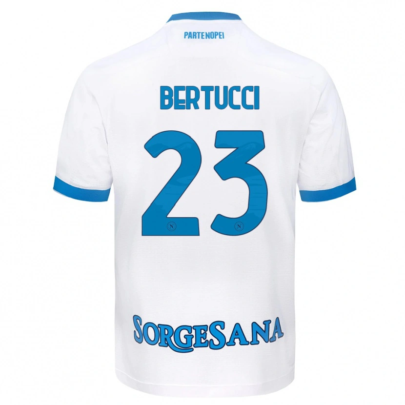 Danxen Kvinnor Sofia Bertucci #23 Vit Himmelblå Bortatröja Matchtröjor 2026/27 Tröjor T-Tröja