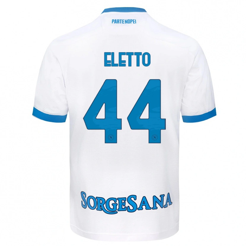 Danxen Kvinnor Francesco Eletto #44 Vit Himmelblå Bortatröja Matchtröjor 2026/27 Tröjor T-Tröja
