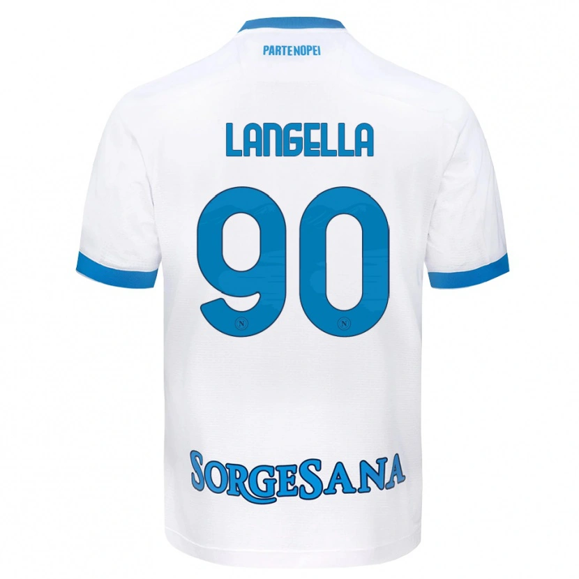 Danxen Kvinnor Gabriella Langella #90 Vit Himmelblå Bortatröja Matchtröjor 2026/27 Tröjor T-Tröja