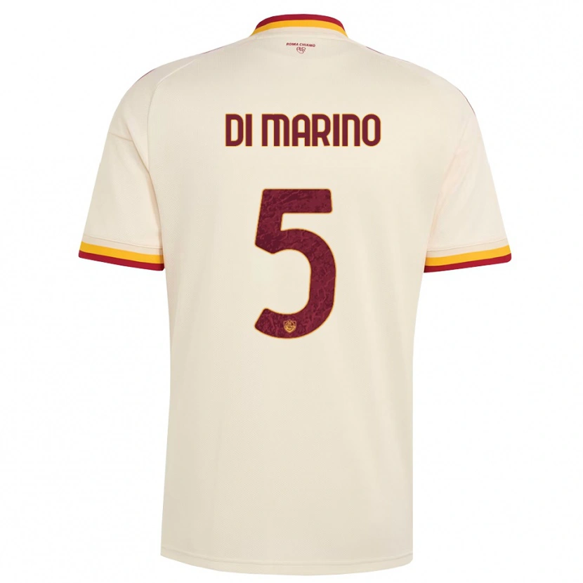 Danxen Kvinnor Baldo Di Marino #5 Champagne Röd Gul Bortatröja Matchtröjor 2026/27 Tröjor T-Tröja