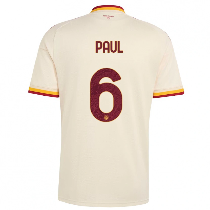 Danxen Kvinnor Daniele Paul #6 Champagne Röd Gul Bortatröja Matchtröjor 2026/27 Tröjor T-Tröja