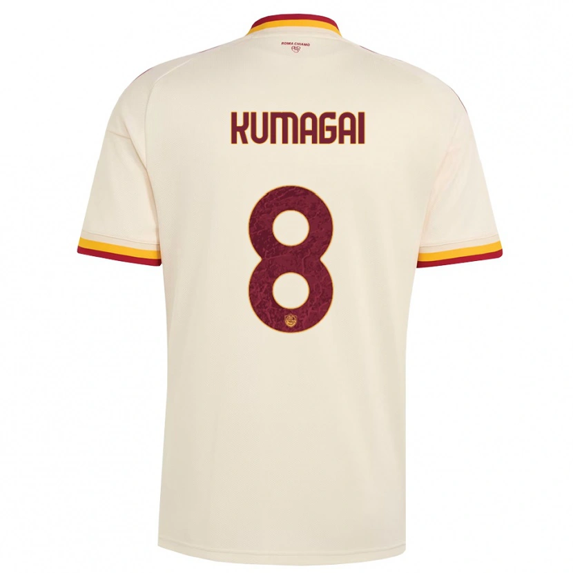 Danxen Kvinnor Saki Kumagai #8 Champagne Röd Gul Bortatröja Matchtröjor 2026/27 Tröjor T-Tröja