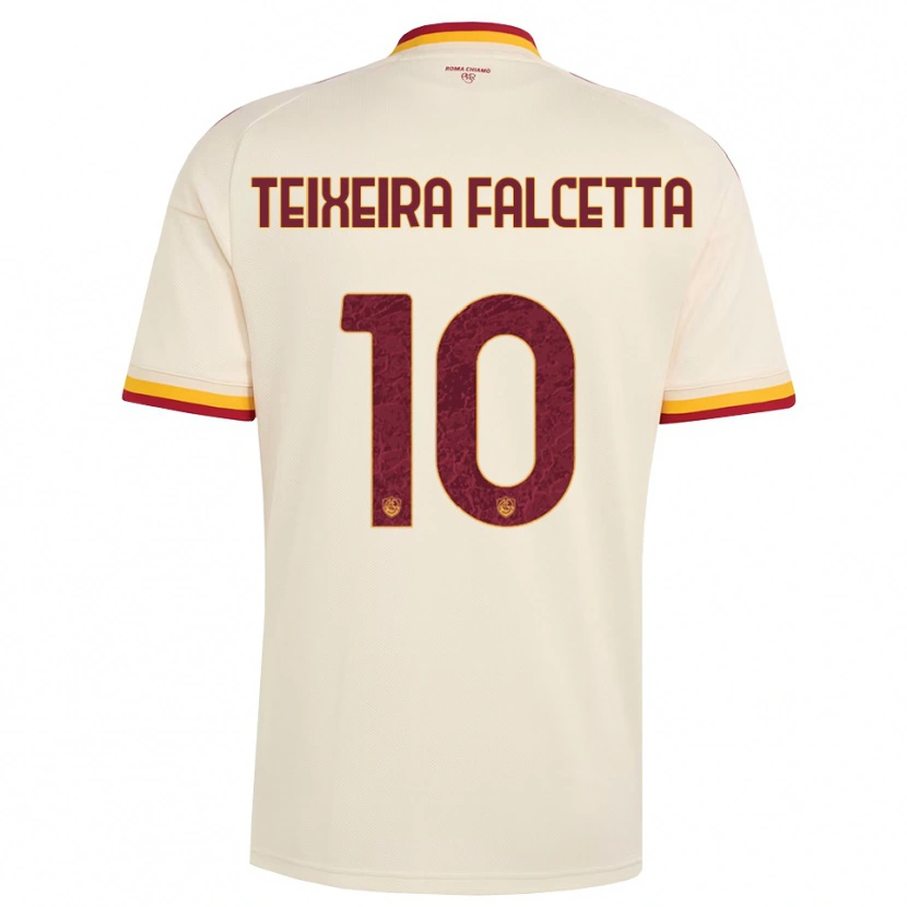 Danxen Kvinnor Pietro Teixeira Falcetta #10 Champagne Röd Gul Bortatröja Matchtröjor 2026/27 Tröjor T-Tröja