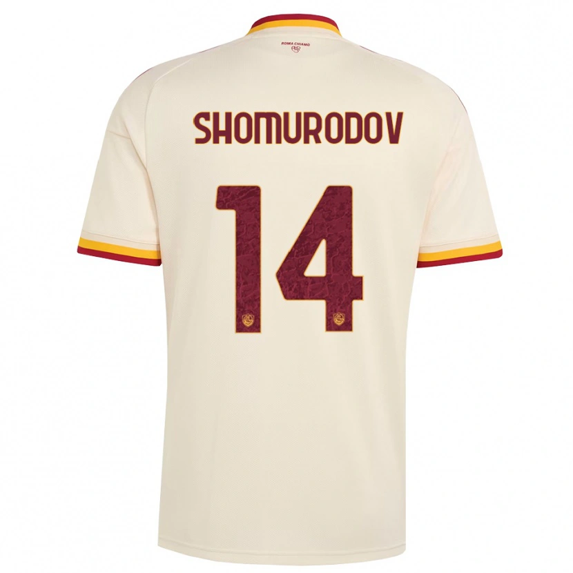 Danxen Kvinnor Eldor Shomurodov #14 Champagne Röd Gul Bortatröja Matchtröjor 2026/27 Tröjor T-Tröja