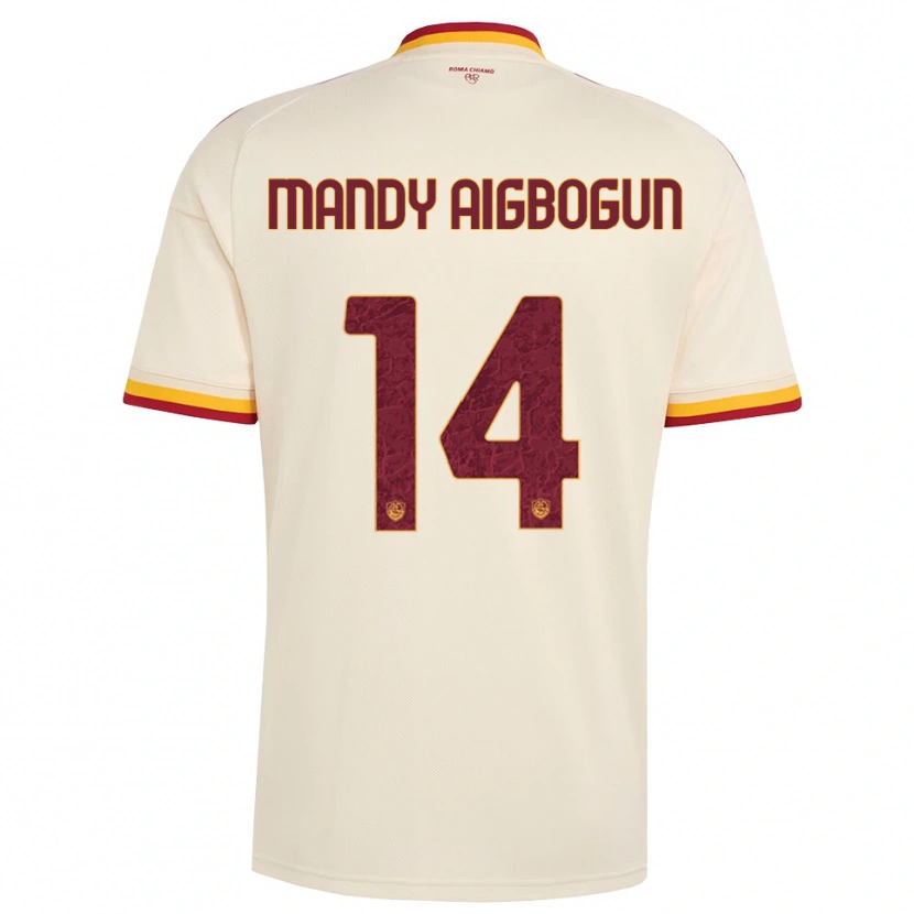 Danxen Kvinnor Eseosa Mandy Aigbogun #14 Champagne Röd Gul Bortatröja Matchtröjor 2026/27 Tröjor T-Tröja