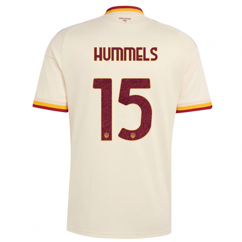 Danxen Kvinnor Mats Hummels #15 Champagne Röd Gul Bortatröja Matchtröjor 2026/27 Tröjor T-Tröja