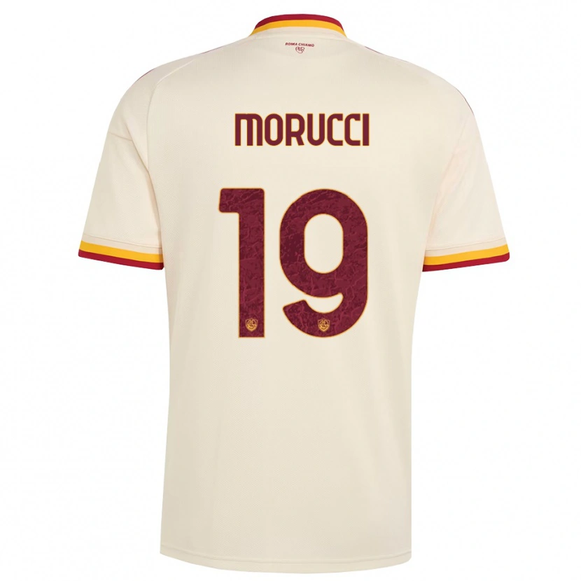 Danxen Kvinnor Edoardo Morucci #19 Champagne Röd Gul Bortatröja Matchtröjor 2026/27 Tröjor T-Tröja