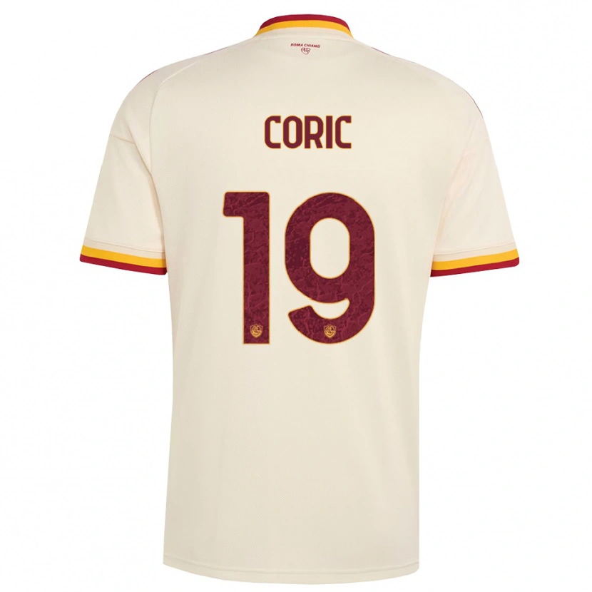 Danxen Kvinnor Ante Coric #19 Champagne Röd Gul Bortatröja Matchtröjor 2026/27 Tröjor T-Tröja