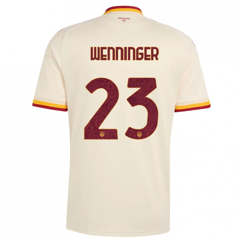 Danxen Kvinnor Carina Wenninger #23 Champagne Röd Gul Bortatröja Matchtröjor 2026/27 Tröjor T-Tröja