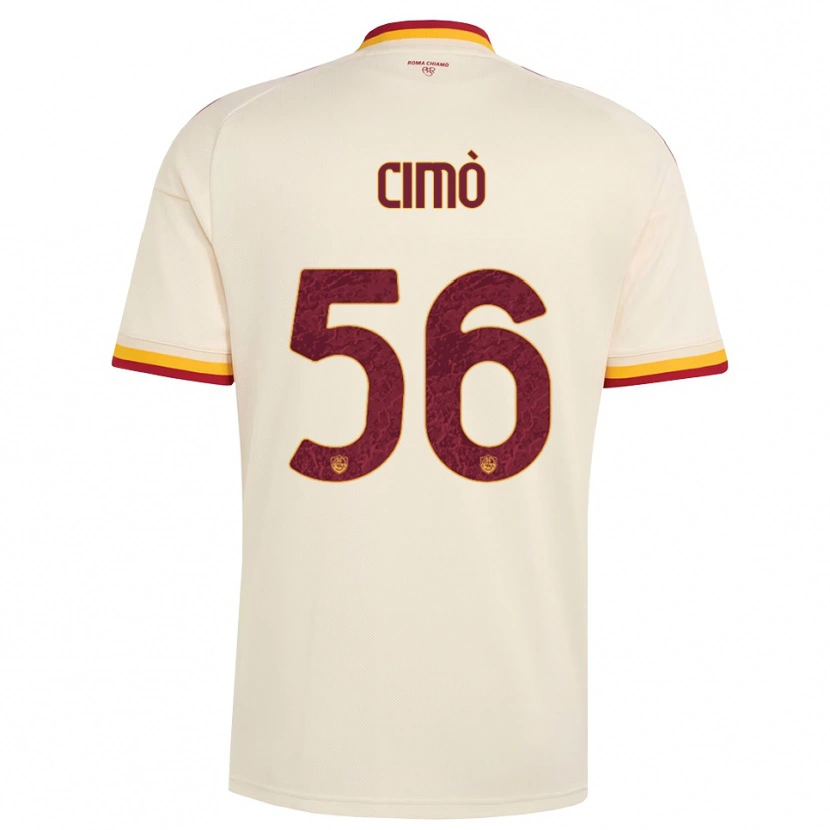 Danxen Kvinnor Giada Cimò #56 Champagne Röd Gul Bortatröja Matchtröjor 2026/27 Tröjor T-Tröja