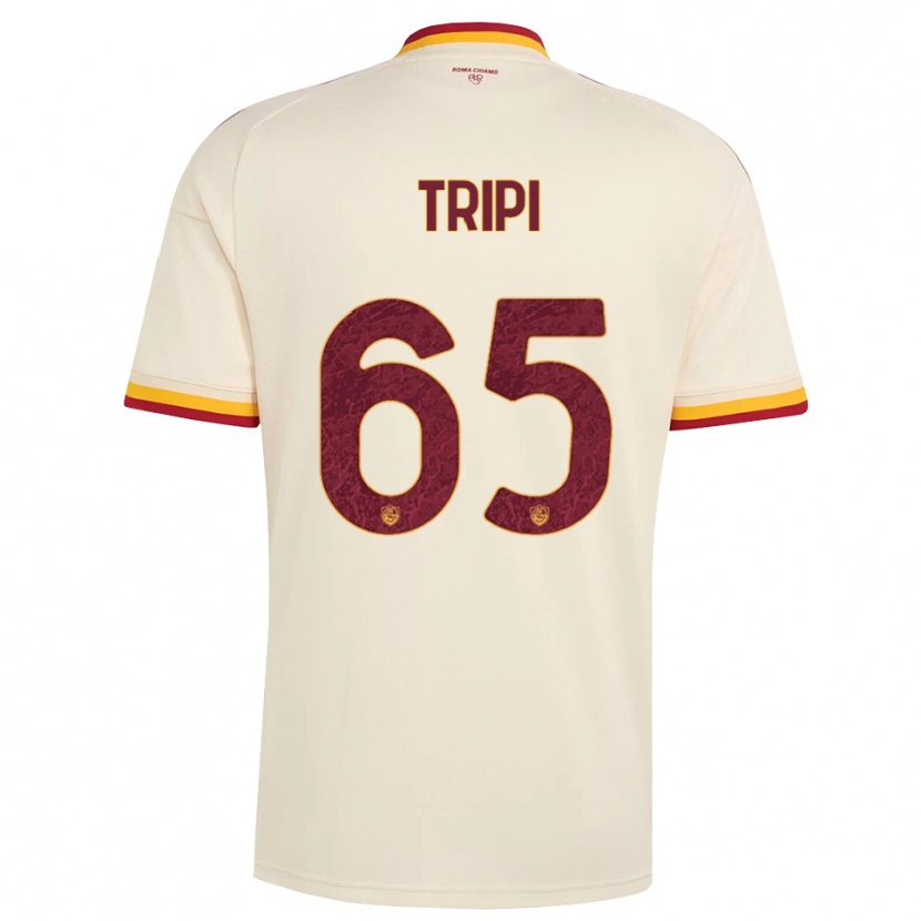Danxen Kvinnor Filippo Tripi #65 Champagne Röd Gul Bortatröja Matchtröjor 2026/27 Tröjor T-Tröja