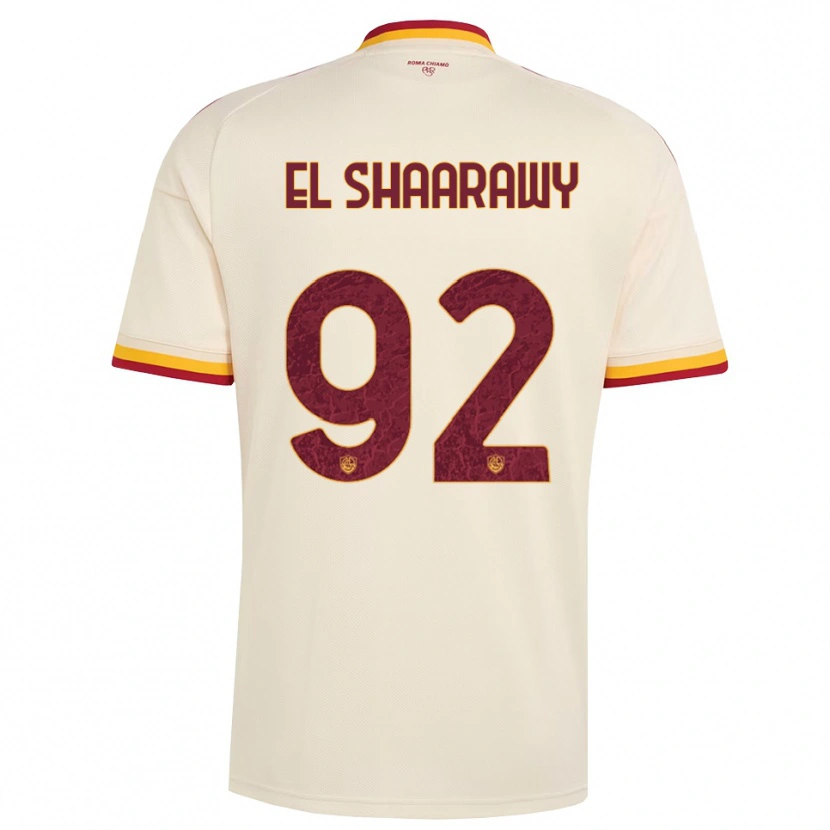 Danxen Kvinnor Stephan El Shaarawy #92 Champagne Röd Gul Bortatröja Matchtröjor 2026/27 Tröjor T-Tröja