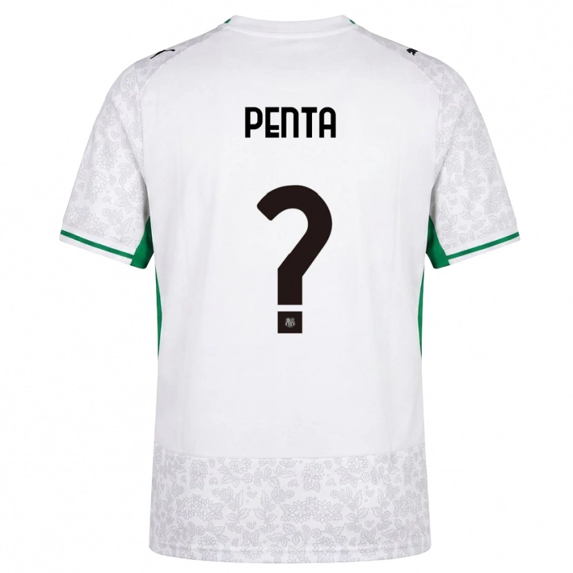 Danxen Kvinnor Mattia Penta #0 Vit Svart Grön Bortatröja Matchtröjor 2026/27 Tröjor T-Tröja