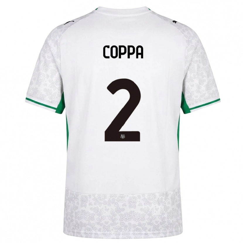 Danxen Kvinnor Samuele Coppa #2 Vit Svart Grön Bortatröja Matchtröjor 2026/27 Tröjor T-Tröja