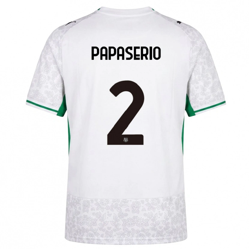 Danxen Kvinnor Gabriele Papaserio #2 Vit Svart Grön Bortatröja Matchtröjor 2026/27 Tröjor T-Tröja