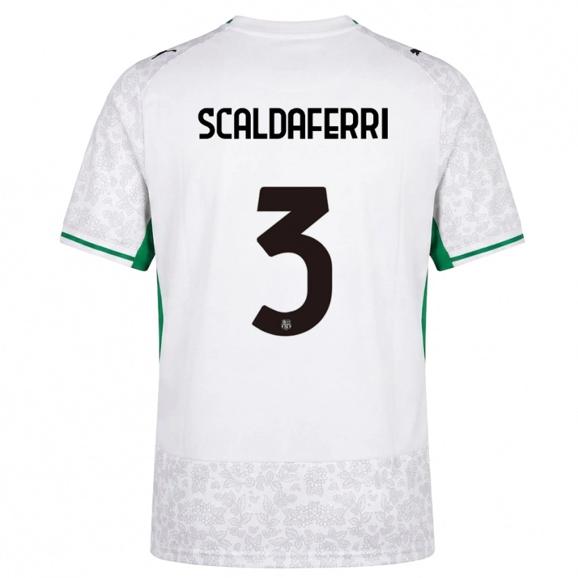 Danxen Kvinnor Andrea Scaldaferri #3 Vit Svart Grön Bortatröja Matchtröjor 2026/27 Tröjor T-Tröja