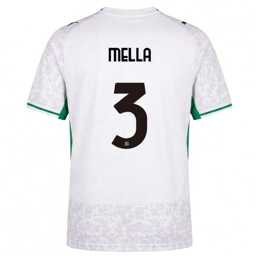 Danxen Kvinnor Sara Mella #3 Vit Svart Grön Bortatröja Matchtröjor 2026/27 Tröjor T-Tröja