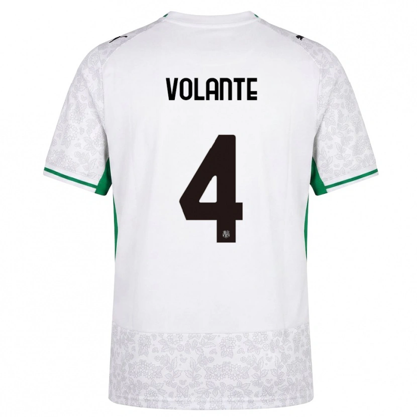 Danxen Kvinnor Giulio Volante #4 Vit Svart Grön Bortatröja Matchtröjor 2026/27 Tröjor T-Tröja