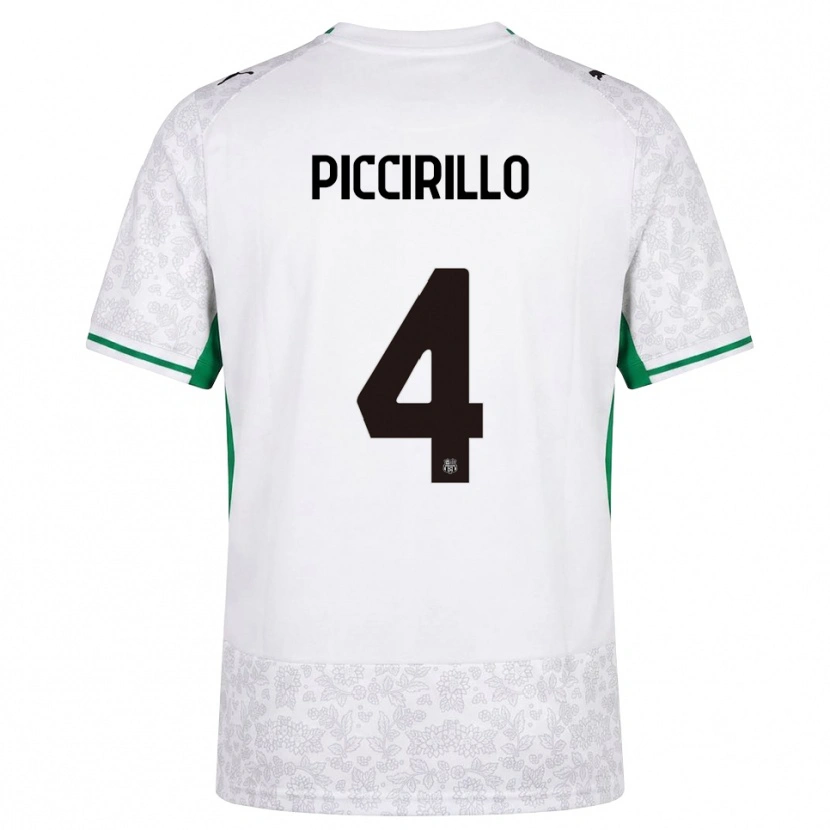 Danxen Kvinnor Michele Piccirillo #4 Vit Svart Grön Bortatröja Matchtröjor 2026/27 Tröjor T-Tröja