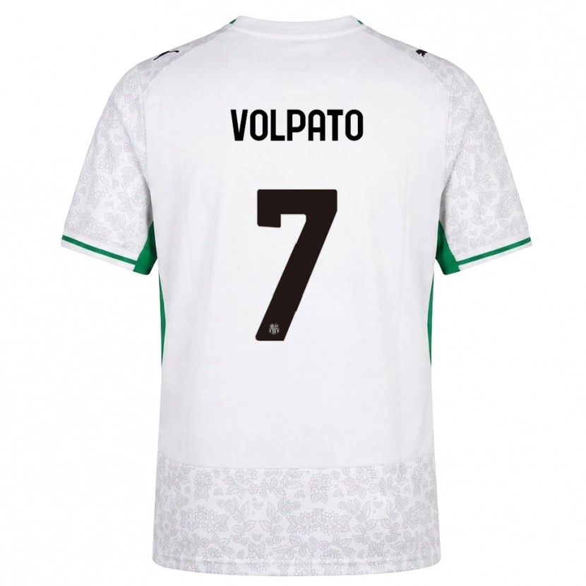 Danxen Kvinnor Cristian Volpato #7 Vit Svart Grön Bortatröja Matchtröjor 2026/27 Tröjor T-Tröja