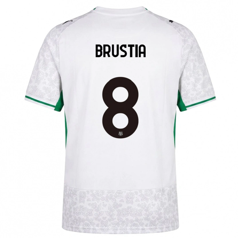 Danxen Kvinnor Martina Brustia #8 Vit Svart Grön Bortatröja Matchtröjor 2026/27 Tröjor T-Tröja