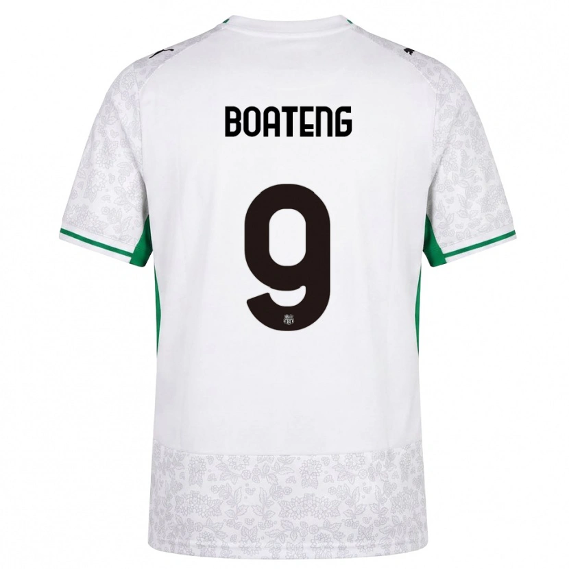 Danxen Kvinnor Owen Boateng #9 Vit Svart Grön Bortatröja Matchtröjor 2026/27 Tröjor T-Tröja