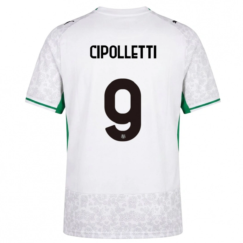 Danxen Kvinnor Matteo Cipolletti #9 Vit Svart Grön Bortatröja Matchtröjor 2026/27 Tröjor T-Tröja