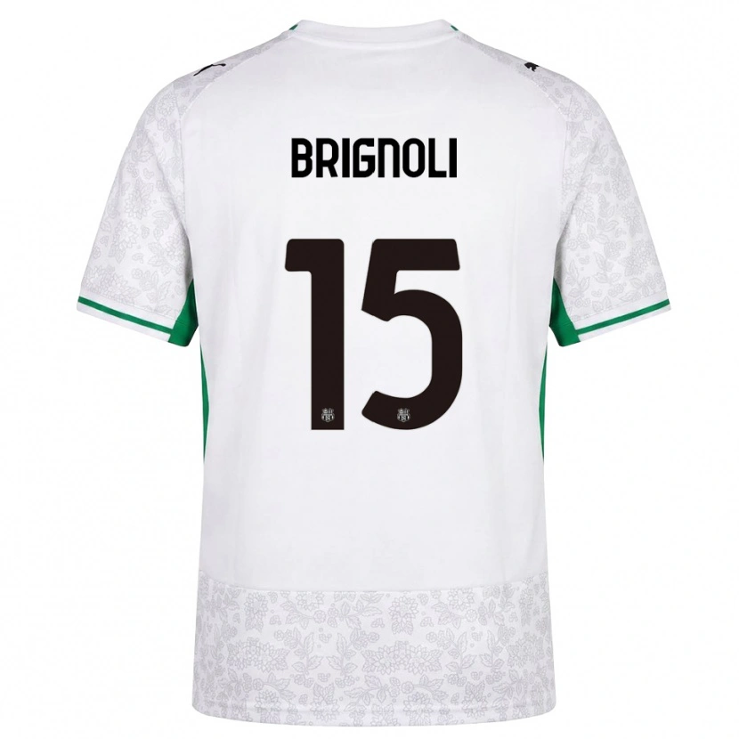 Danxen Kvinnor Benedetta Brignoli #15 Vit Svart Grön Bortatröja Matchtröjor 2026/27 Tröjor T-Tröja