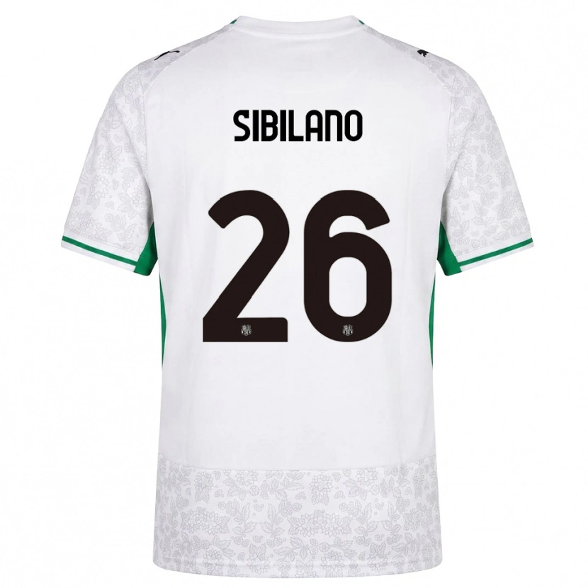 Danxen Kvinnor Alessio Sibilano #26 Vit Svart Grön Bortatröja Matchtröjor 2026/27 Tröjor T-Tröja