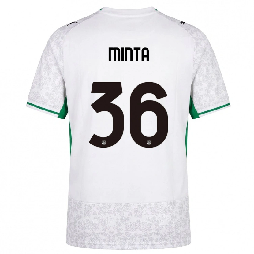 Danxen Kvinnor Amoako Minta #36 Vit Svart Grön Bortatröja Matchtröjor 2026/27 Tröjor T-Tröja