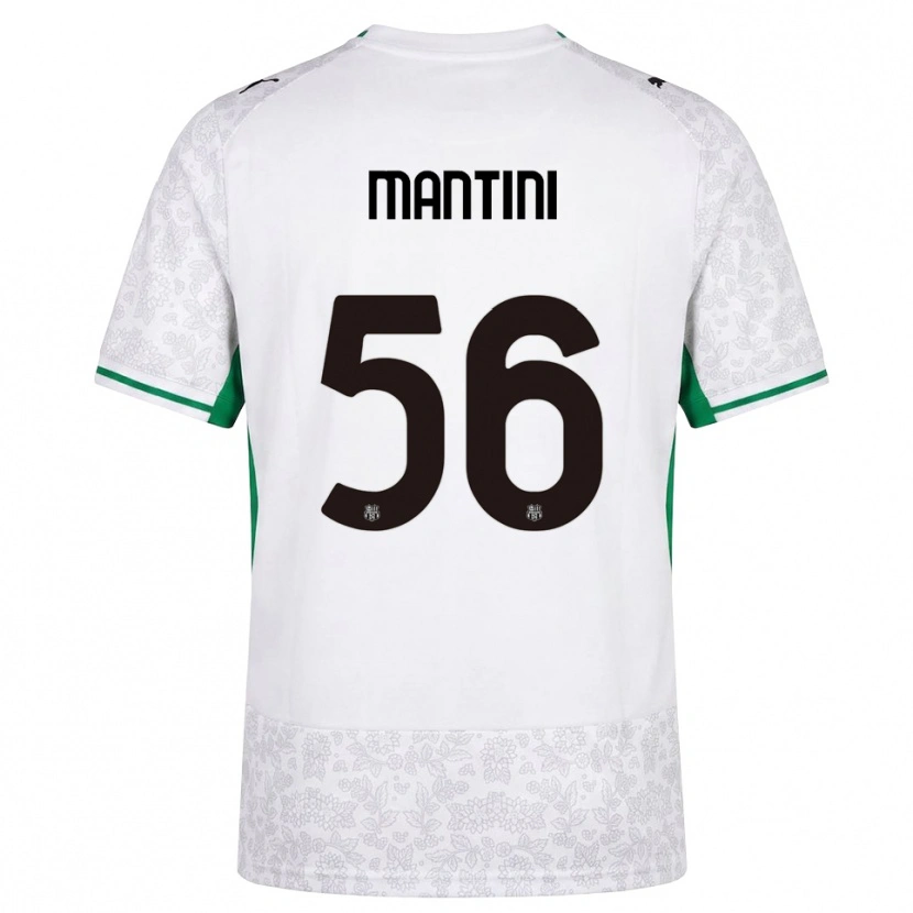 Danxen Kvinnor Raffaele Mantini #56 Vit Svart Grön Bortatröja Matchtröjor 2026/27 Tröjor T-Tröja