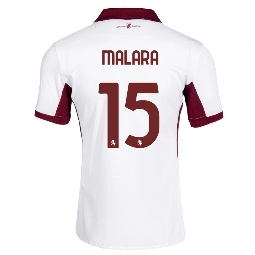Danxen Kvinnor Sara Malara #15 Burgundy Vit Röd Bortatröja Matchtröjor 2026/27 Tröjor T-Tröja