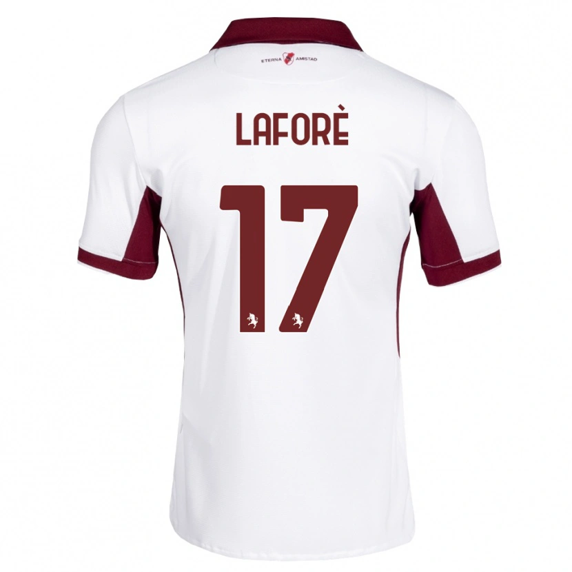 Danxen Kvinnor Bladis Laforè #17 Burgundy Vit Röd Bortatröja Matchtröjor 2026/27 Tröjor T-Tröja