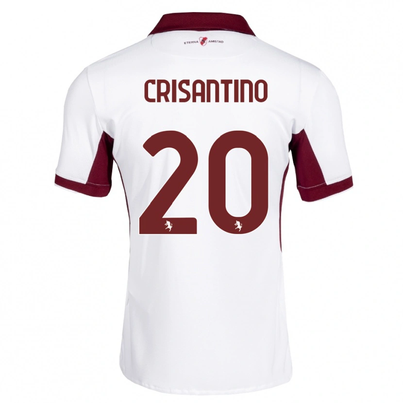 Danxen Kvinnor Giulia Crisantino #20 Burgundy Vit Röd Bortatröja Matchtröjor 2026/27 Tröjor T-Tröja