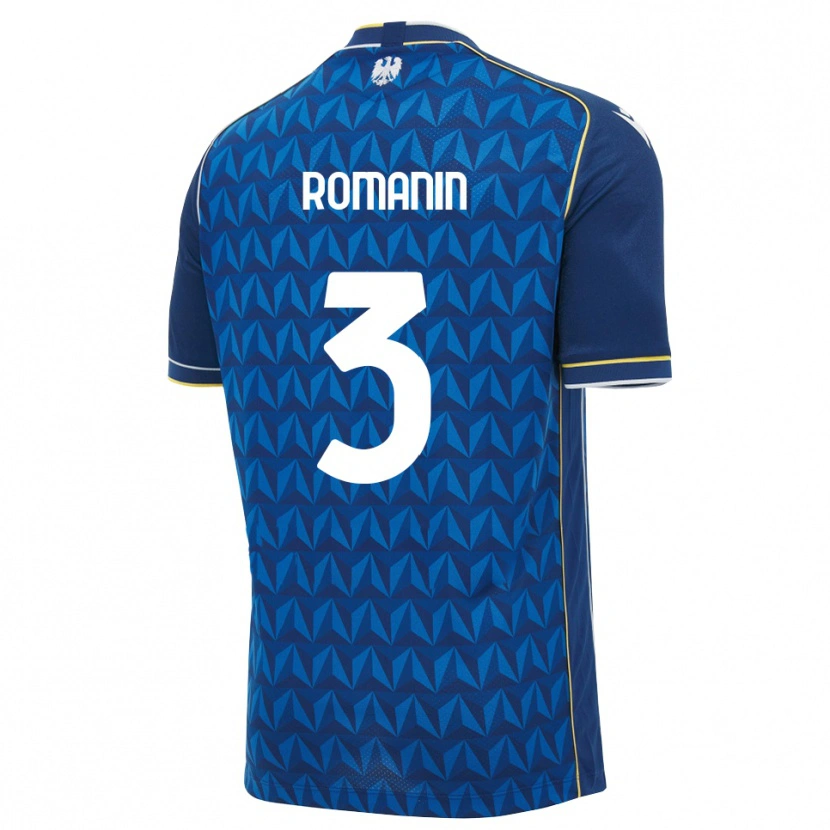 Danxen Kvinnor Mattia Romanin #3 Kunglig Blå Vit Blå Bortatröja Matchtröjor 2026/27 Tröjor T-Tröja