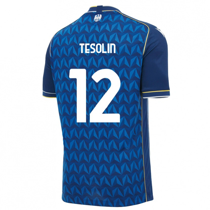 Danxen Kvinnor Matteo Tesolin #12 Kunglig Blå Vit Blå Bortatröja Matchtröjor 2026/27 Tröjor T-Tröja