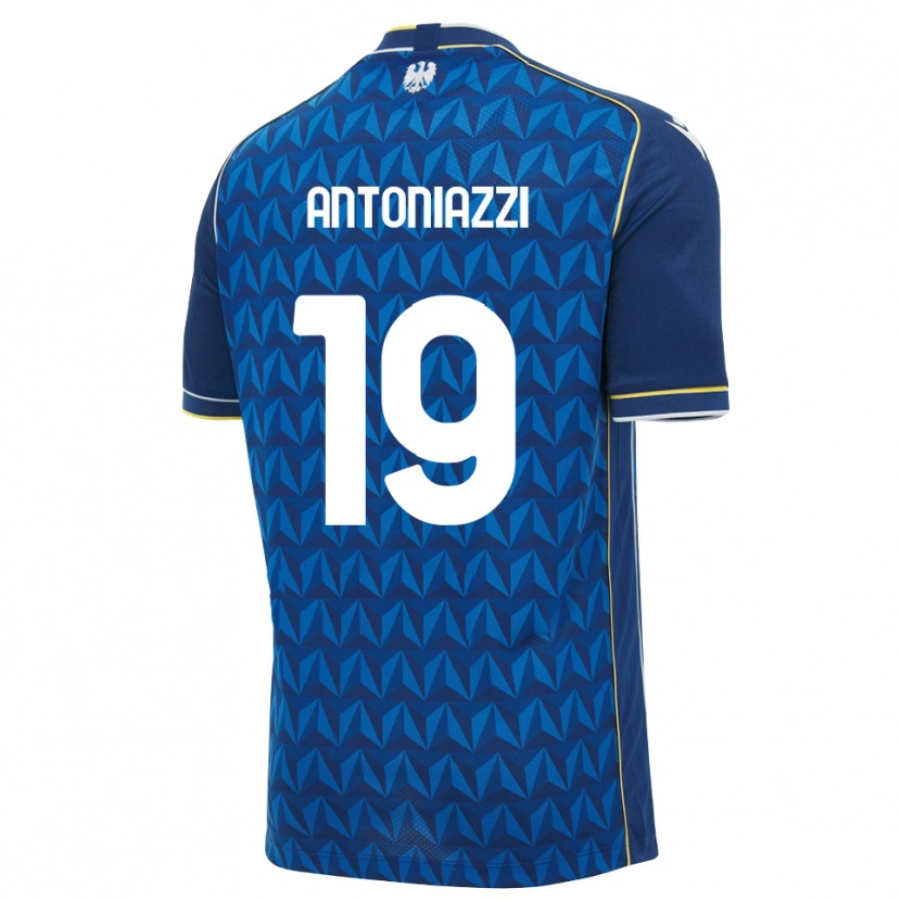Danxen Kvinnor Samuele Antoniazzi #19 Kunglig Blå Vit Blå Bortatröja Matchtröjor 2026/27 Tröjor T-Tröja