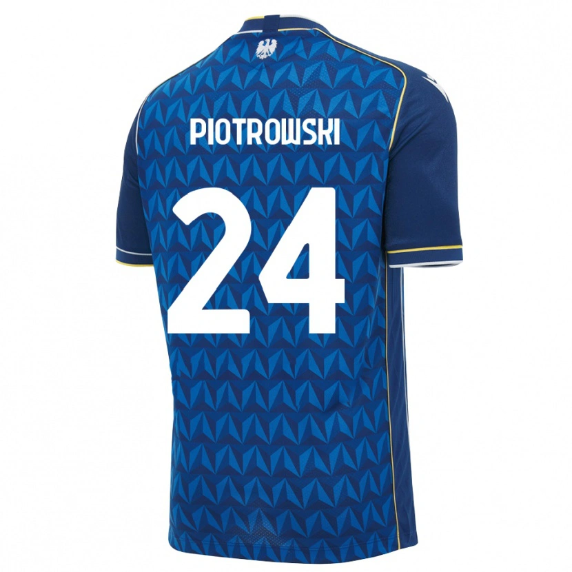 Danxen Kvinnor Jakub Piotrowski #24 Kunglig Blå Vit Blå Bortatröja Matchtröjor 2026/27 Tröjor T-Tröja