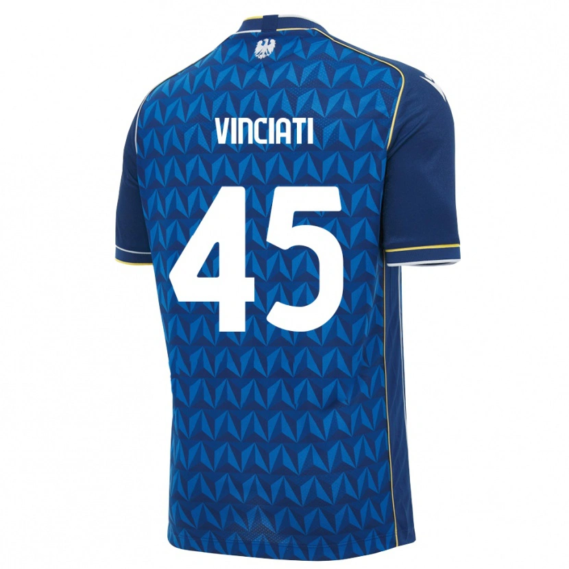 Danxen Kvinnor Giulio Vinciati #45 Kunglig Blå Vit Blå Bortatröja Matchtröjor 2026/27 Tröjor T-Tröja