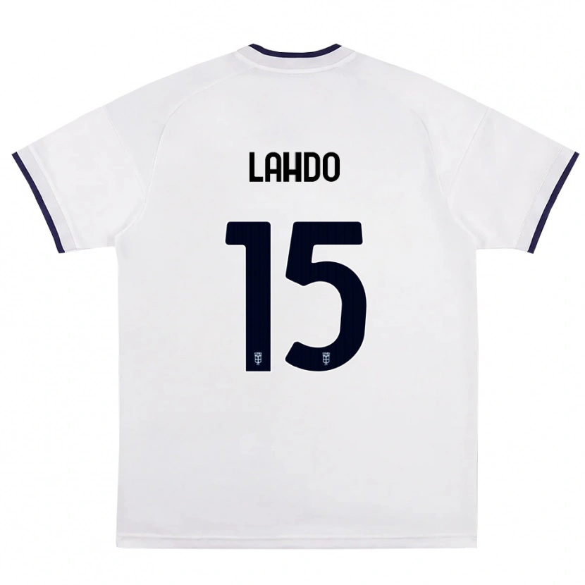 Danxen Kvinnor Adrian Lahdo #15 Vit Röd Kunglig Blå Bortatröja Matchtröjor 2026/27 Tröjor T-Tröja