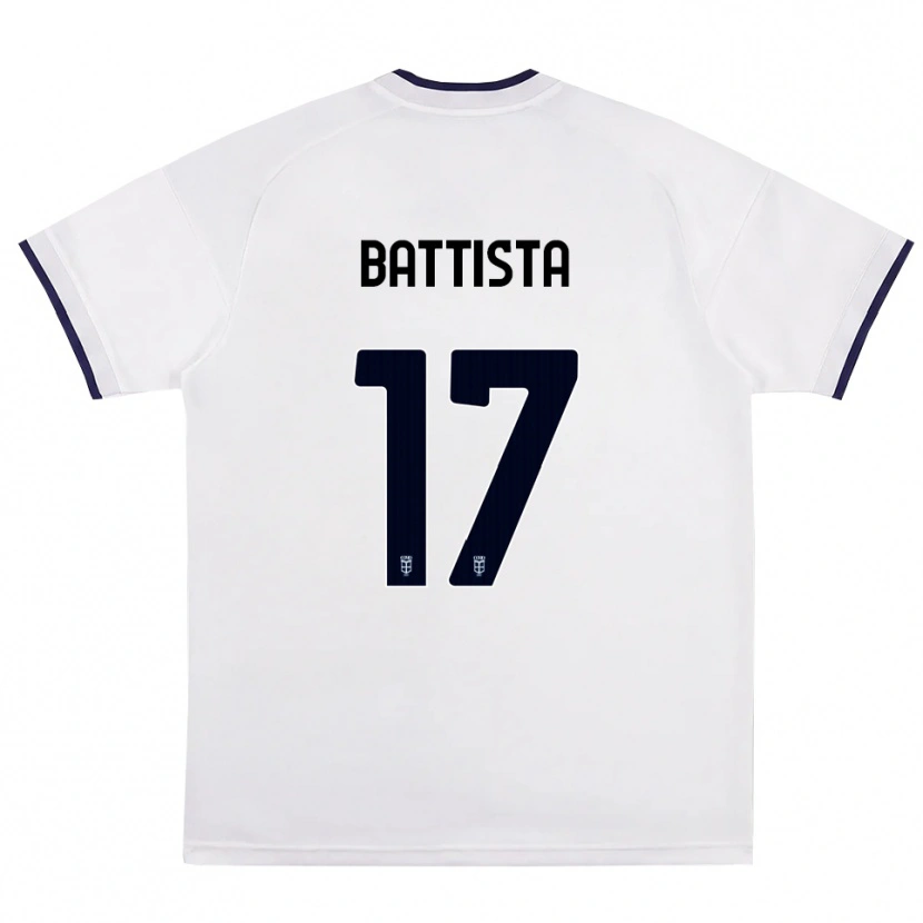 Danxen Kvinnor Riccardo Battista #17 Vit Röd Kunglig Blå Bortatröja Matchtröjor 2026/27 Tröjor T-Tröja