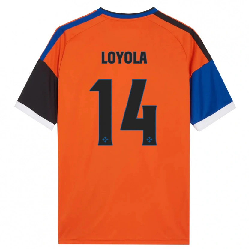 Danxen Kvinnor Felipe Loyola #14 Orange Blå Svart Vit Bortatröja Matchtröjor 2026/27 Tröjor T-Tröja