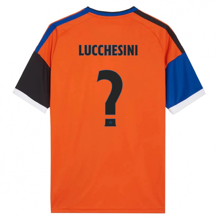Danxen Kvinnor Francesco Lucchesini #0 Orange Blå Svart Vit Bortatröja Matchtröjor 2026/27 Tröjor T-Tröja