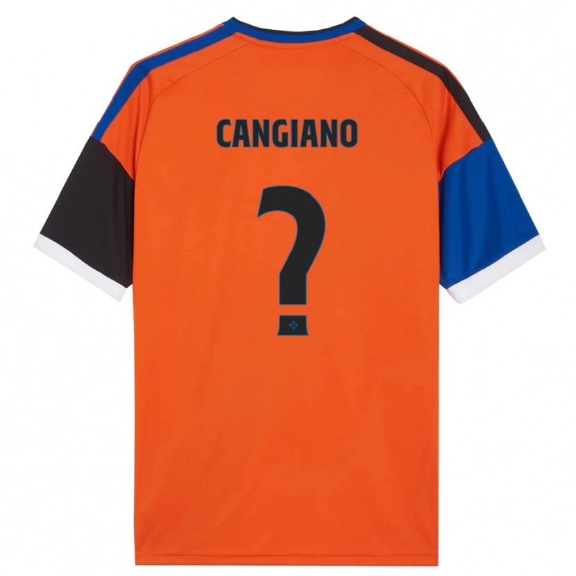 Danxen Kvinnor Cristian Cangiano #0 Orange Blå Svart Vit Bortatröja Matchtröjor 2026/27 Tröjor T-Tröja