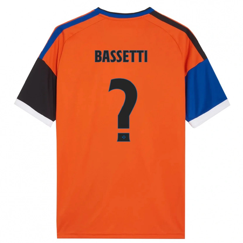 Danxen Kvinnor Giovanni Bassetti #0 Orange Blå Svart Vit Bortatröja Matchtröjor 2026/27 Tröjor T-Tröja