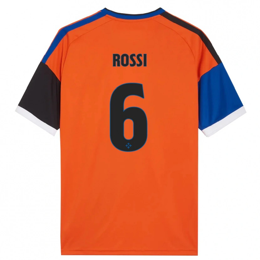 Danxen Kvinnor Francesco Rossi #6 Orange Blå Svart Vit Bortatröja Matchtröjor 2026/27 Tröjor T-Tröja